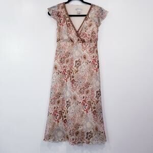 Y2K Metallic Stripes Midi Dress by Dressbarn